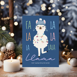 Cartão De Festividades Funny Fa La Llama Fleece Navidad Natal