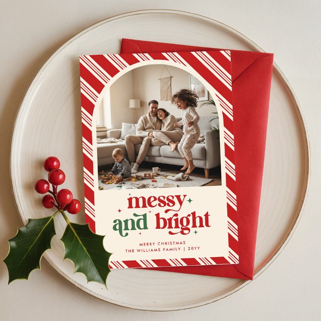 Cartão De Festividades Funny Humorous Kid Children Family Photo Christmas (Criador carregado)