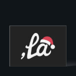 Cartão De Festividades Funny Kamala Harris 2024 Comma La Christmas<br><div class="desc">Funny Kamala Harris 2024 Comma La Christmas</div>