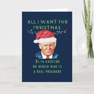 Cartão De Festividades Funny MAGA Conservador Donald Trump Anti Biden