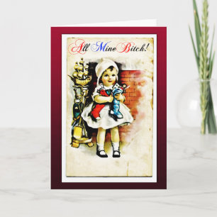 Cartão De Festividades Funny offensive vintage Christmas card