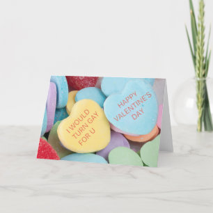 Cartão De Festividades Funny Rejected Candy Hearts Valentine's Day Card