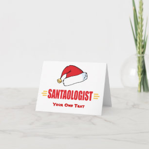 Cartão De Festividades Funny Santa Hat
