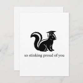 Cartão De Festividades Funny Skunk Graduation Card – So Stinking Proud