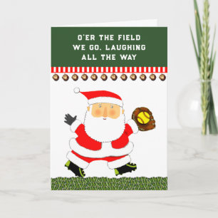 Cartão De Festividades funny softball