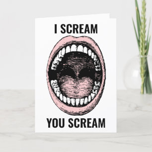 Cartão De Festividades FUNNY sorvete BIRTHDAY CARDS