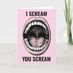 Cartão De Festividades FUNNY sorvete BIRTHDAY CARDS