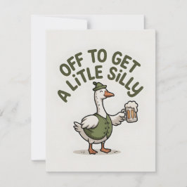 Cartão De Festividades Funny St Patrick’s Day Goose Card