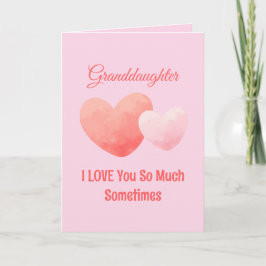 Cartão De Festividades Funny Sweet Granddaughter Valentine’s Day 