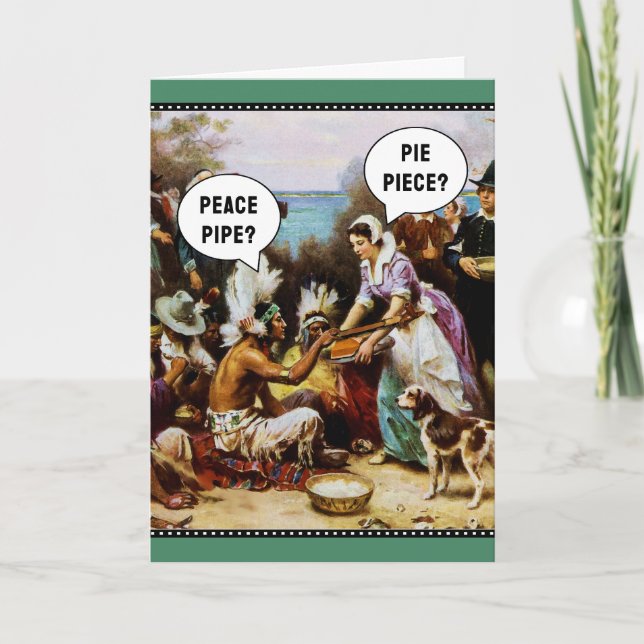 Cartão De Festividades Funny Thanksgiving (Frente)