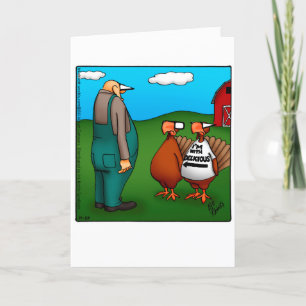 Cartão De Festividades Funny Thanksgiving Humor Holiday Greeting Card