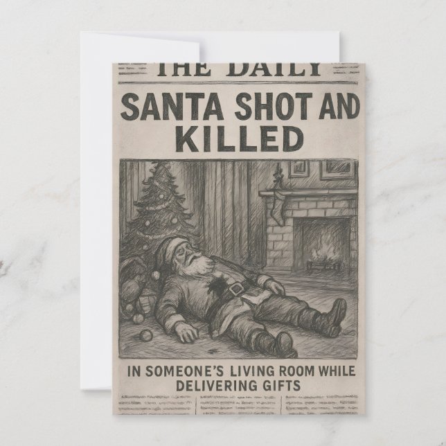 Cartão De Festividades Funny Unique Adult Christmas Cards (Frente)