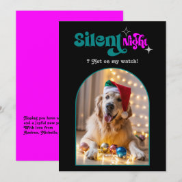 Cartão De Festividades Fusão Festiva Divertida Foto de Natal de Cachorro 