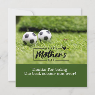Cartão De Festividades Futebol Dia das Mães