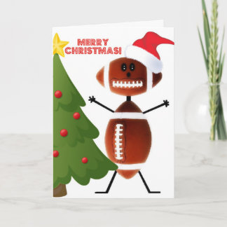 Cartão De Festividades Futebol do Feliz Natal