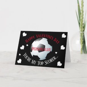 Cartão De Festividades Futebol Engraçado Meu Namorados do Top Scorer