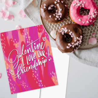 Cartão De Festividades Galentine, Amo Nossa Amizade