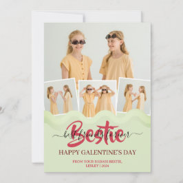 Cartão De Festividades Galentino Feliz, Pinto Rosa, Bestial Foto