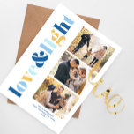 Cartão De Festividades Galeria "Amor e Luz" de 3 Fotos Hanukkah<br><div class="desc">Estes bonitos cartões de saudação Hanukkah são perfeitamente personalizáveis. Adicione sua própria foto e mensagem para uma design de tipo.</div>