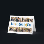 Cartão De Festividades Galeria "Amor e Luz" de 8 Fotos Hanukkah<br><div class="desc">Estes bonitos cartões de saudação Hanukkah são perfeitamente personalizáveis. Adicione sua própria foto e mensagem para uma design de tipo.</div>