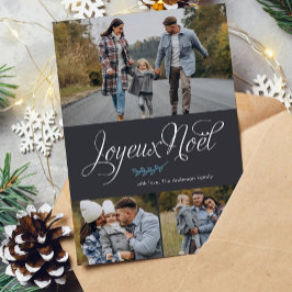 Cartão De Festividades Galeria de Fotos "Joyeux Noel" de Três