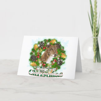 Cartão De Festividades Galgo do Feliz Natal