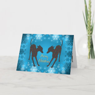 Cartão De Festividades Galgos italianos