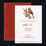 Cartão De Festividades Galho de Azevinho Cardeal de Inverno em Aquarela R<br><div class="desc">Elegante e festivo, este Galho de Azevinho Cardeal de Inverno em Aquarela Rústica com design de neve em dourado e branco manterá a natureza com você em qualquer época do ano. O design apresenta um cardeal em aquarela sentado no topo de um galho de azevinho, tornando-o ótimo para o inverno...</div>