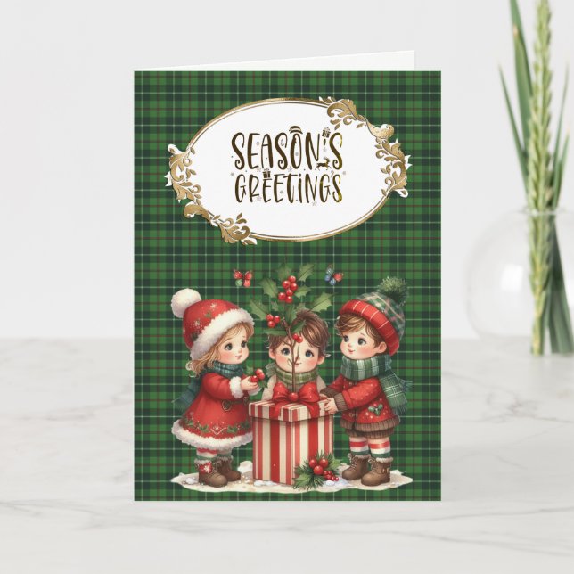 Cartão De Festividades Galloway Hunting Original Scottish Tartan (Frente)