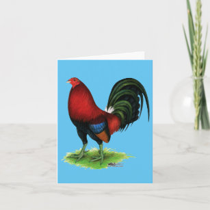 Cartão De Festividades Gamecock:  Vermelho Escuro