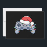 Cartão De Festividades Gamer Santa Hat do Controlador de Vídeo<br><div class="desc">Gamer Santa Hat do Controlador de Vídeo</div>