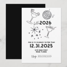 Garabatos Caprichosos Olá 2026 Ano Novo Dourado