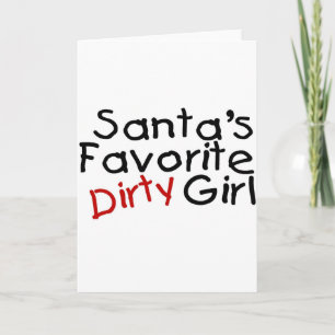 Cartão De Festividades Garota Safada Favorita do Papai Noel