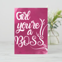 garota você é uma chefe -citação de lady boss
