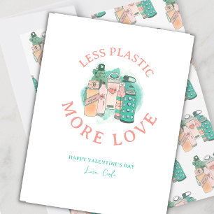 Cartão De Festividades Garrafas de água Namorados respeitador do ambiente
