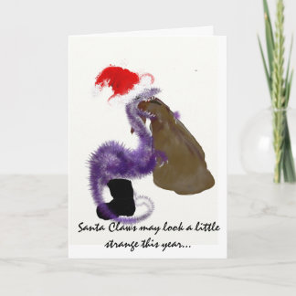 Cartão De Festividades Garras do papai noel