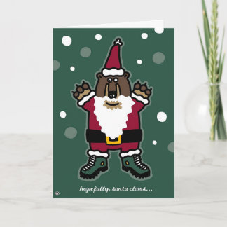 Cartão De Festividades garras do papai noel