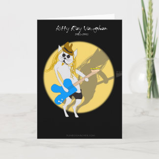 Cartão De Festividades Gatinho Ray Vaughan