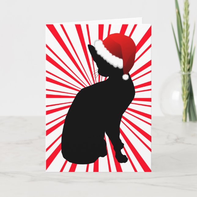 Cartão De Festividades Gatinhos papais noeis (Frente)