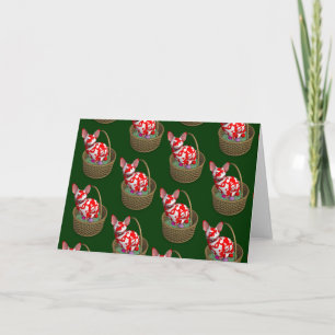 Cartão De Festividades Gato de coelho da Páscoa