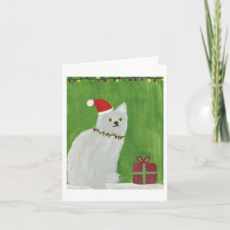 Cartão De Festividades Gato do feriado
