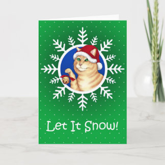 Cartão De Festividades Gato do tinir