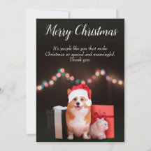 Gato e Cachorro natal personalizável