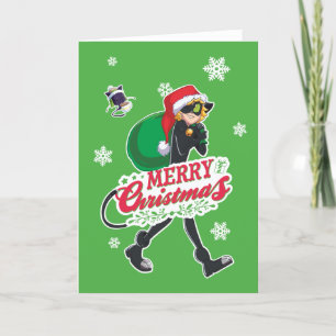 Cartão De Festividades Gato Noir Feliz Natal