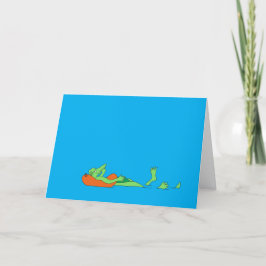 Cartão De Festividades Gator a' Drift Greeting Card