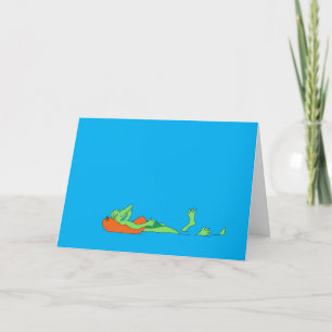 Cartão De Festividades Gator a' Drift Greeting Card