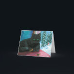 Cartão De Festividades Gatos Creationarts do boneco de neve dos ratos do<br><div class="desc">Pintura original por Lisa Adams.  Seu trabalho pode ser encontrado em Ebay,  em Etsy,  e em Zazzle,  sob o nome de Creationarts.</div>