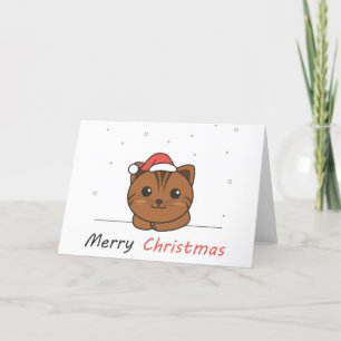 Cartão De Festividades Gatos De Noite De Natal