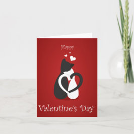 Cartão De Festividades Gatos Dias de os namorados bonitos amam