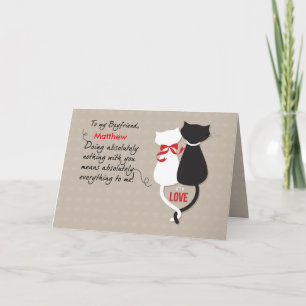 Cartão De Festividades Gatos namorado no Namorados do Amor, Personalidade